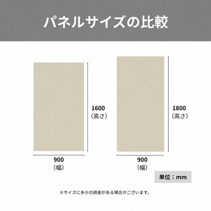 パーテーション 幅900×高さ1600mm  オフィス間仕切り ホワイトフレーム クリーム